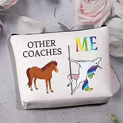 MBMSO Coach Gifts for Women Coach Makeup Bag outros treinadores me sacolam treinadores engraçados presentes