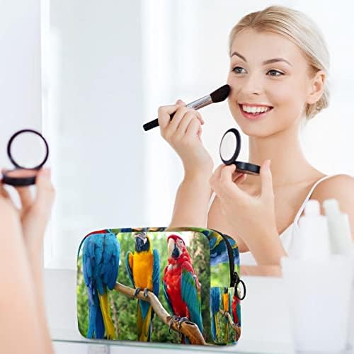 Tbouobt Gifts for Men Momen Sacos de maquiagem bolsa de higiene pessoal Smits Cosmetic Sachs, Parrot
