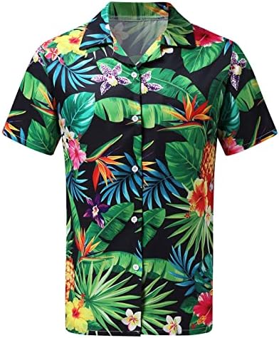 Férias Havaí Hawaiian Matching Family Group T-shirt Camisa de praia Sexy camisas havaianas para homens