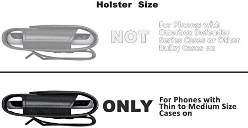 Coldre telefônico De-Bin projetado para LG K22, LG Q70, LG G8X/ G8S FINIST, LG Stylo 5+ Caixa de correia com lixas de correia de