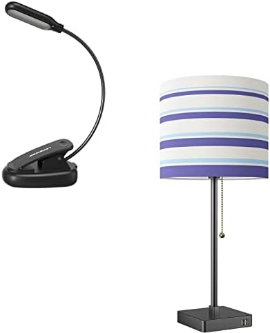 Lâmpada de cabeceira com porta de cabeceira com porta USB, luminária