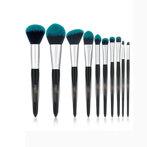 10 pincel de maquiagem Conjunto completo de pincéis de beleza ferramentas de escova de maquiagem de sombra dos olhos