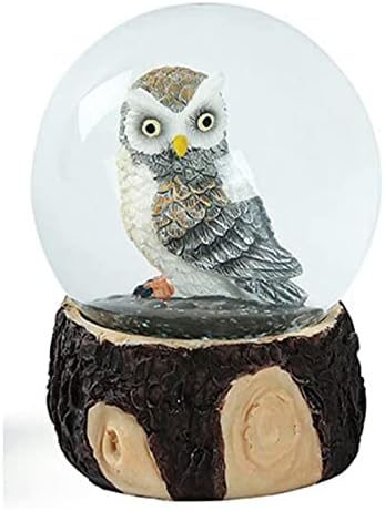 Amavip Owl Snow Globe for Kids, Resin Snow Globes for Girls, Melhores presentes de Brithday Christmas para crianças, meninas,