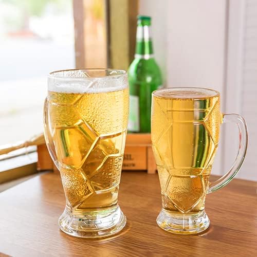 Canecas de cerveja Maredash, canecas de cerveja de 14 onças com alça, um grande freezer de vidro de cerveja, copos