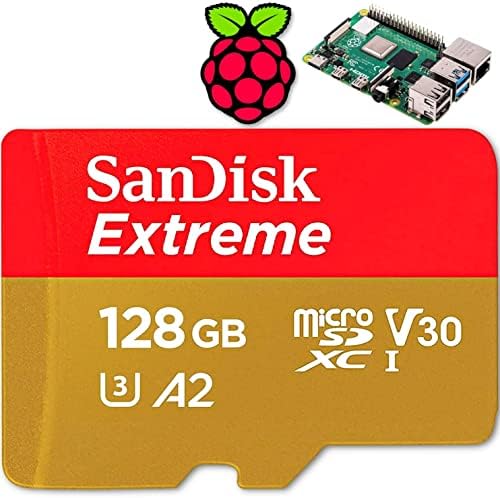 Steadygâmero - 128 GB de Raspberry Pi pré -carregado Micro SD Card | 400, 4, 3b+, 3a+, 3b, 2, zero | Compatível com todos os modelos