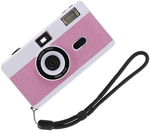 Câmera Solustre Mini Câmera 8pcs Câmera branca de ângulo vintage Tomado Build- In Retro Travel Easy MM sem nenhuma foto