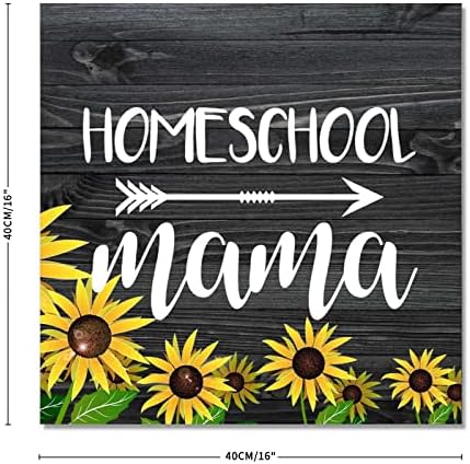 Sinais de girassol para decoração de casa, Placa de madeira de arte de parede inspirada em casa Mama, decoração de fazenda rústica