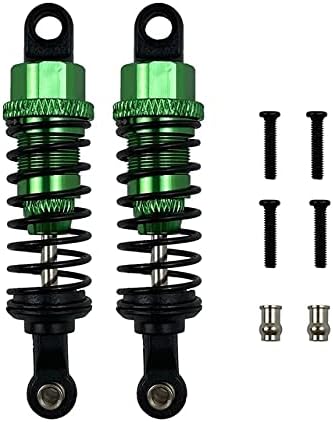 Substituição de amortecedor de choque RC de alumínio A949-55 para 1/18 WLToys A959 A969 A979 K929 Peças atualizadas 4pcs/set （verde)