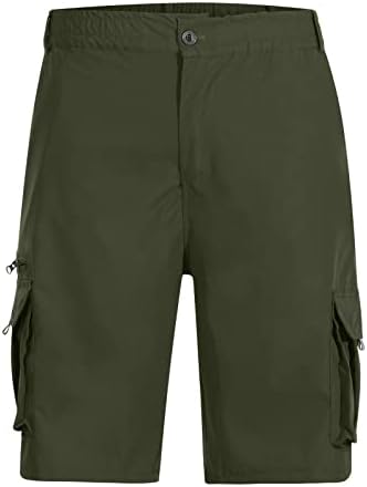 Cargo de verão masculino curto cintura elástica sólida multi-bolso esportes táticos militares ao ar livre shorts casuais 2023 Novas calças