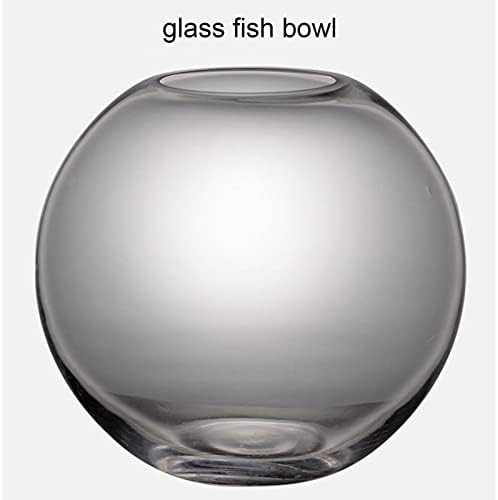 Fish Bowl Kit Mini vidro de vidro redondo peixe tanque de peixe tanque de peixe pequeno tigela de peixe aquário de
