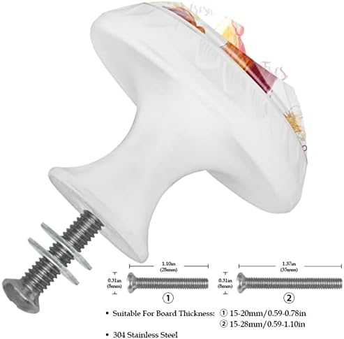 Guerotkr 12 PCs, alças de armário, botões de armário, botões de cômodos, alças para armários e gavetas, frango