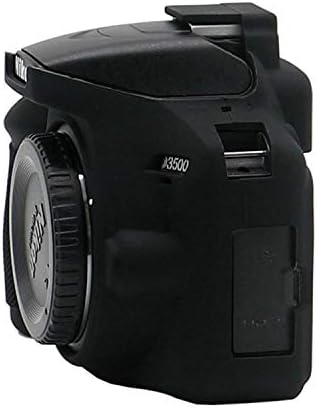 Tampa de silicone D3500, Tuyung Protective Housing Case Câmera de silicone Skin para Nikon D3500 DSLR Câmera, preto