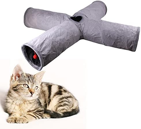 Ｋｌｋｃｍｓ Tubo de túnel de gato para s, brinquedos de gatos colapsíveis, brinquedo de túnel de gatinho para filhotes, gatinho,