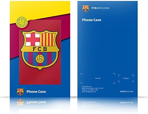 Projetos de capa principal licenciados oficialmente FC Barcelona Home 2022/23 Crest Kit Livro da carteira de couro
