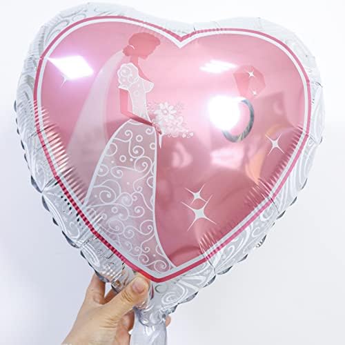 Bride To Ser Foil Balloon Set, 7pcs Supplies de chuveiro de noiva rosa para noiva do chuveiro de noiva para ser decoração