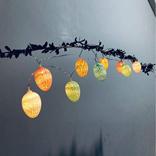 Valiclud Luzes de cordas de Páscoa 20leds 3m ovo colorido infantil festas de guirlanda luzes de fada cercar lâmpada de decoração