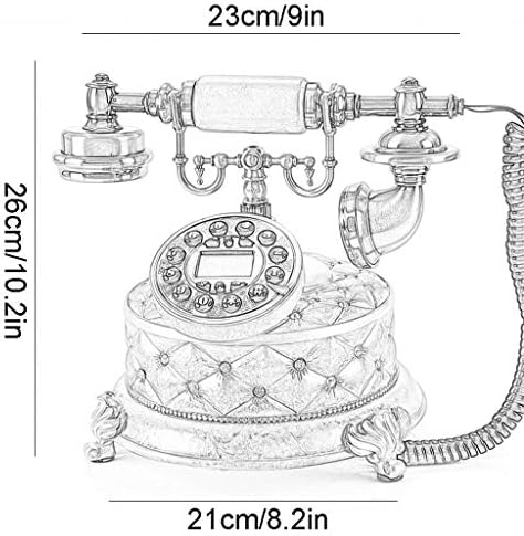 QDID Antique telefone fixo, telefone americano Fixado Office Vintage Retro Telefone para Hotel Home and Office