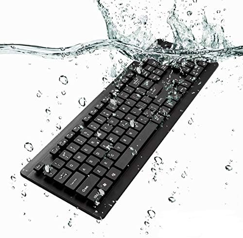 Teclado de onda de caixa compatível com Lenovo ThinkPad P14S - Teclado Aquaproof USB, teclado USB de água à prova d'água lavável -