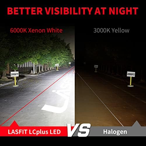 Lasfit h11/h8/h9 9005 lâmpadas LED combina, 2022 nova atualização super brilhante, 6pcs