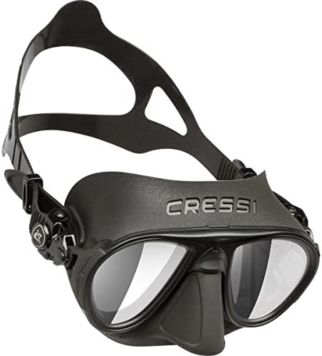 Máscara de mergulho para adultos de Cressi, parada de neblina, baixo volume, vista ampla - Calibro: Feito na Itália