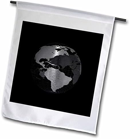3drose uma ver através do Globe of Earth Space Design. - Bandeiras