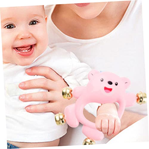 Toyandona 4pcs bebê chocalho infantil mastigar brinquedos de crianças brinquedos educacionais para criança chupando chupeta handheld