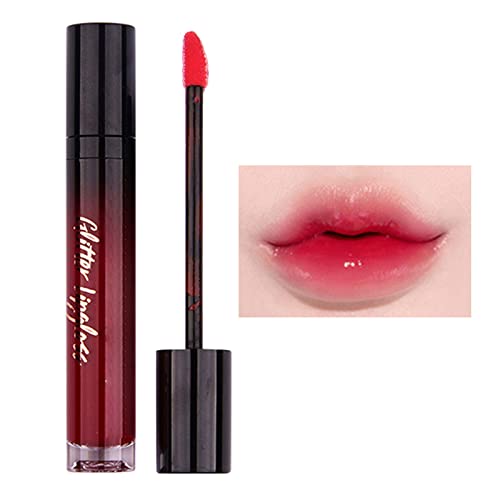 WGUST Gloss lábios coreanos para adolescentes 2pc Non Stick Cup Lip Gloss Fácil de colorir batom líquido Lipe