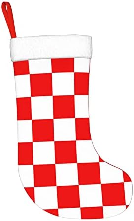 QG ZZX Kingdom of Croatia Christmas Stocking Xmas meias lareira Solping Meia de 18 polegadas Decoração de férias