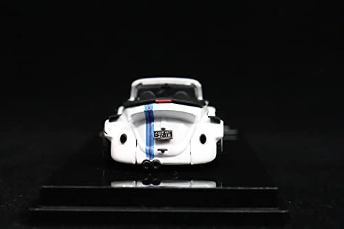 Robert Design Models 1/64 Modelos de carros em escala RWB Besouro Roadster White Martini no12