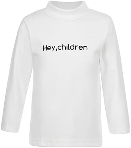 Doomiva Crianças Crianças Manga Longa Roupa Térmica Inverno Camada de Base Quente Camiseta Top Casual Sirta