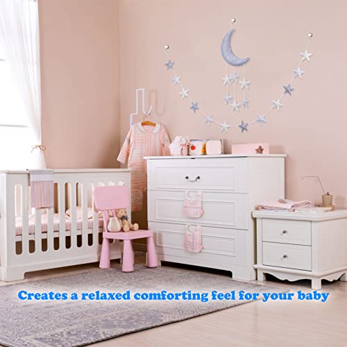 Lua e estrelas decoração do berçário - Duas decorações de parede de bebê para viveiro de berçário decoração de parede de berçário
