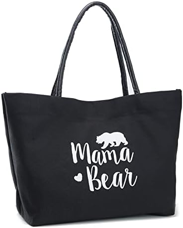 Mamãe Mama Tote Bag, presentes para mamãe, mamãe reutilizável para hospital, compras, pós -parto, viagem
