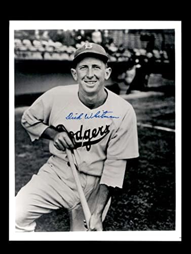 Dick Whitman assinou 8x10 Foto Autograph Brooklyn Dodgers