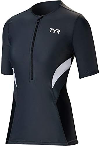 Tyr tSSCOF6A135S Comp s/s Mulher S/S Top White/Grey S