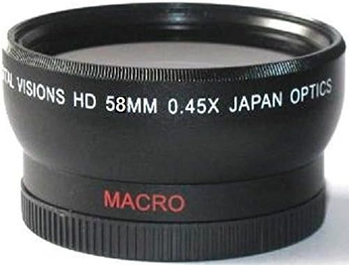 Visão digital de 58 mm lente de grande angular para Canon PowerShot G10 G11 G12