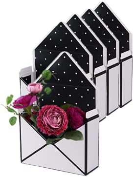 5 PCs Caixa de envelope de flores, caixa dobrável de armazenamento de flores, caixas de papel em desenvolvimento à prova d'água,