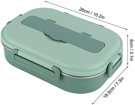 Bento Box, 304 lancheira de aço inoxidável, caixa de bento de compartimento, caixa de bento portátil de 4 grade, recipiente de
