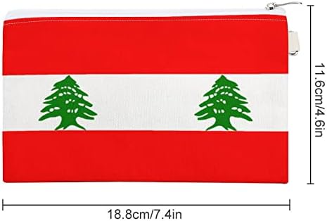 Bolsa de bandeira da bandeira libanesa bolsa de bolsa de moeda engraçada bolsa de maquiagem para organizador de maquiagem