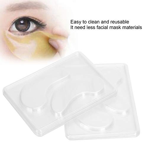 25 PCS Molde de máscara de olho DIY, portátil transparente reutilizável DIY sob molde de máscara para os olhos para máquina de máscara facial