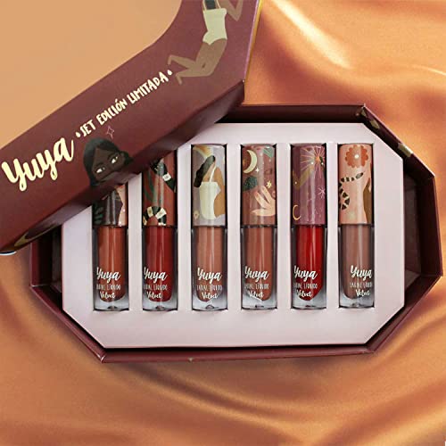 Lipstick sem crueldade de Yuya-cor intensa e duradoura com acabamento de veludo e design exclusivo-um item obrigatório para qualquer