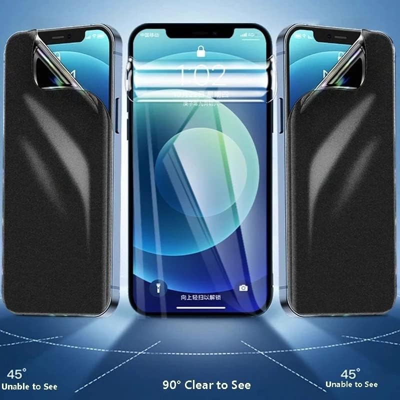 LXEEOLX [Protetor de tela de hidrogel de privacidade 2PCS para iPhone 11 Pro, Alta sensibilidade Nanotecnologia TPU Soft
