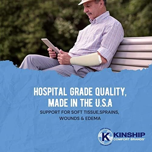 O elástico tubular Kingrip Bandrages by Kinship Comfort Brands Tubular Bandage protege o atendimento frágil de ferida
