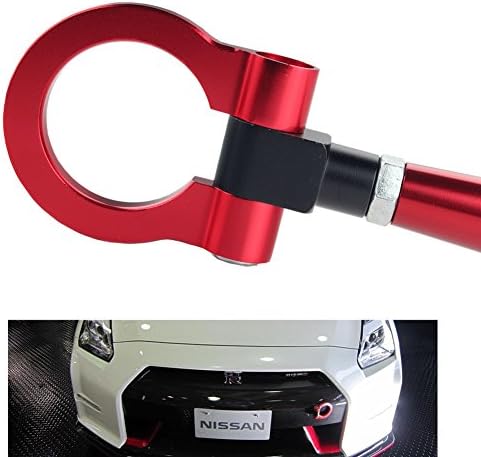 Defuso de dobragem de dewel JDM em Racing T2 Ganchos de reboque traseiro para 370Z Juke GT-R Infiniti G37/Q60 Coupe Red