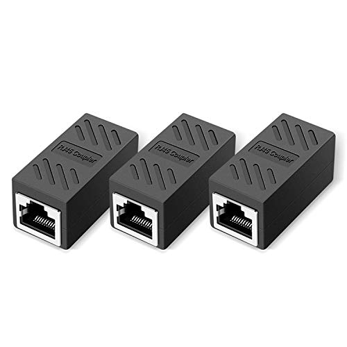 Lvy Ethernet Extender RJ45 Couplers Couplador de cabos de rede CAT 5 acoplamento LNTERNET feminino ao conector feminino