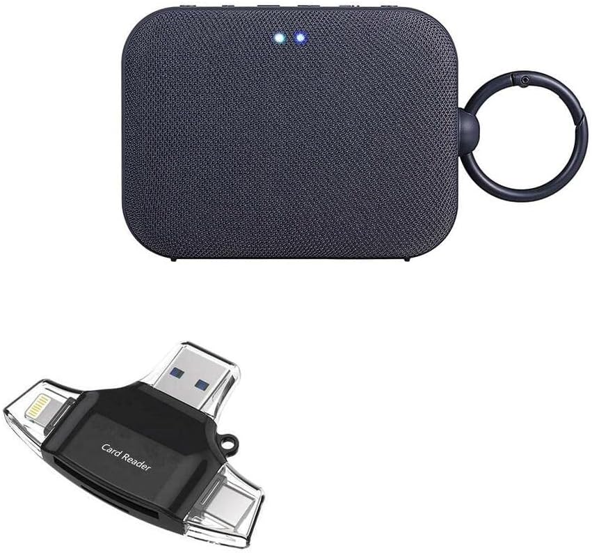 Boxwave gadget Smart Compatível com LG XBOOM GO PN1 - AllReader SD Card Reader, MicroSD Card Reader SD Compact USB para LG XBOOM GO PN1 - Jet Black