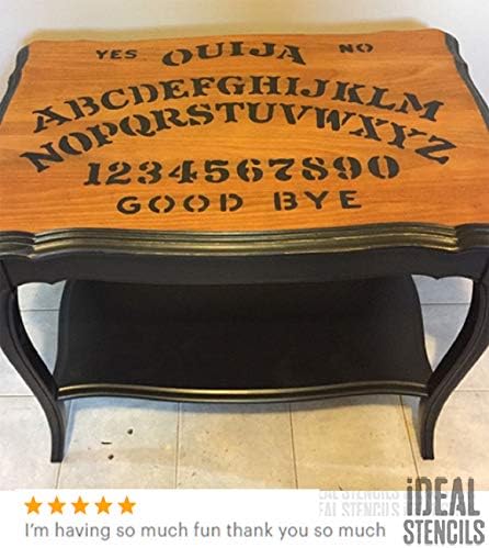 O Ouija placa estêncil/decoração de Halloween pintura estêncil para pintar na pele como parte de uma fantasia de Halloween, ou paredes de tinta, tecidos e móveis