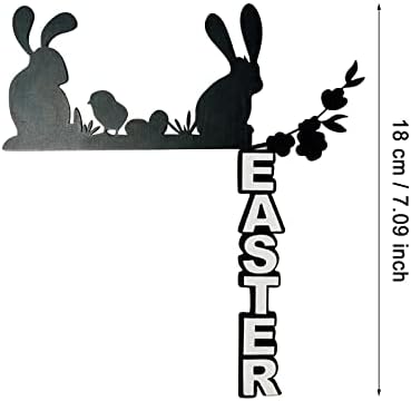 2023 Páscoa de páscoa porta placa de coelho Porta de ovo da porta de canto de canto de decoração de mini -Natal bolas de