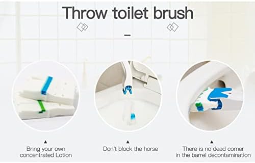 Para o banheiro do banheiro, escova de arremesso sem limpeza limpa de lacunas de escova de escova de limpeza de lacunas de prato com alça