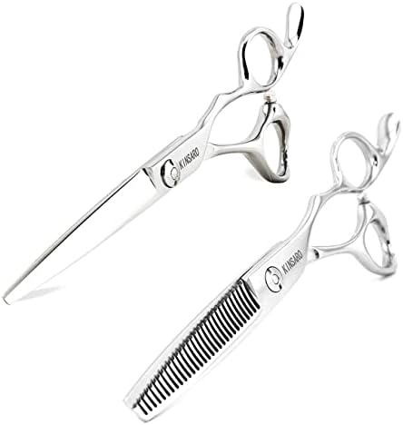 6 Tesoura de cabelo profissional Definir tesouras de corte de cabelo barbeiro tesoura Japão 440c Scissors de barbeiro de barbeiro