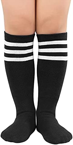 Century Star Kids Criança Criança Jovem Cotton Soccer Socks Knee High Soft Tube Meias longas meias esportivas para meninas meninas